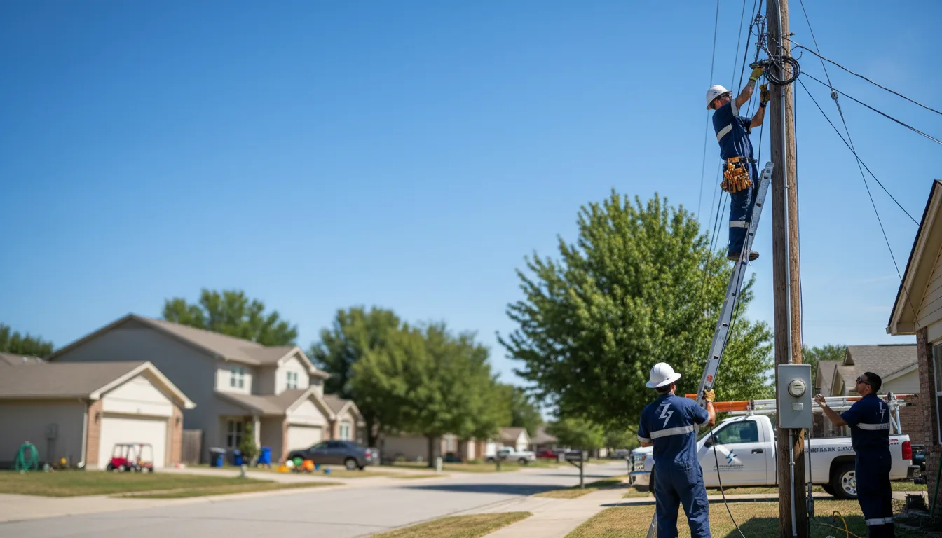 Residential electrician providing installation services in Glen Ellyn, IL